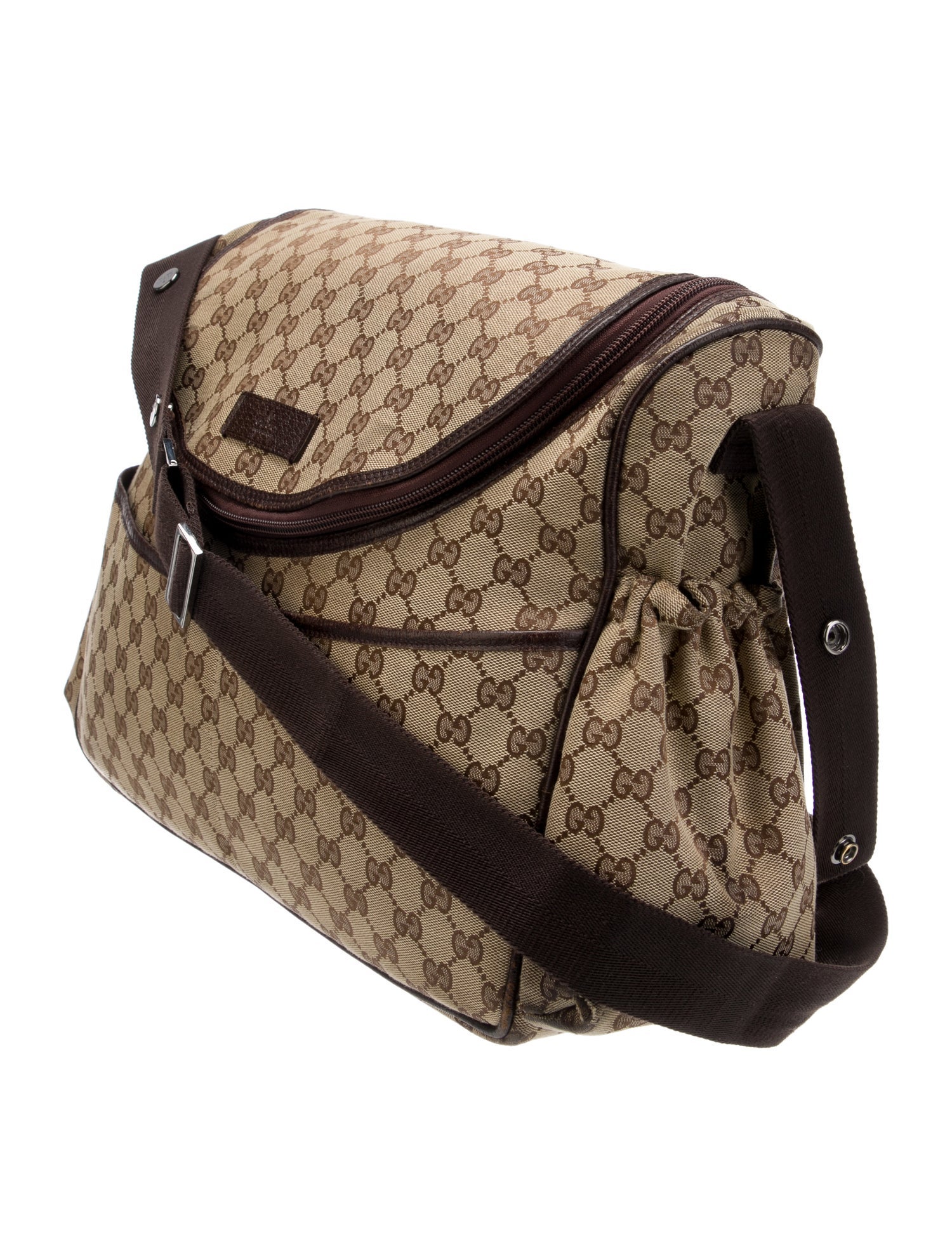 Gucci Infants' GG Canvas Diaper Bag