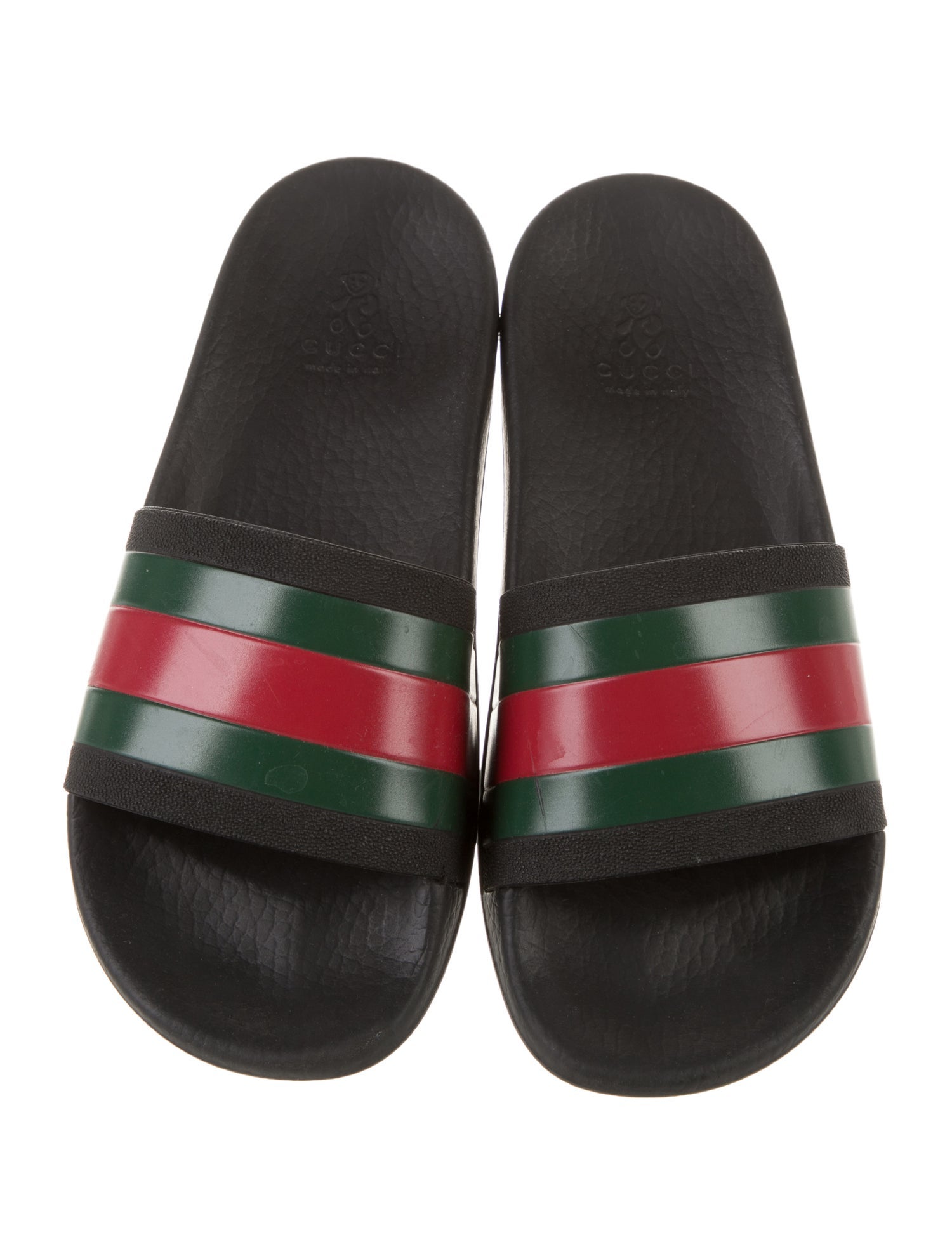 Gucci Boys Web Slip On Slides