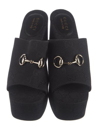 Gucci Canvas Slides