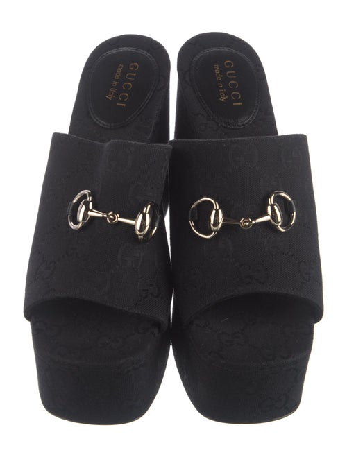 Gucci Canvas Slides