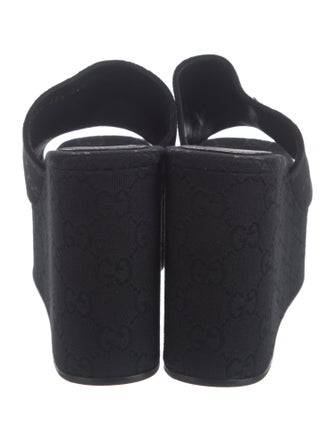 Gucci Canvas Slides