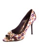 Gucci Horsebit Accent Satin Pumps