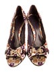 Gucci Horsebit Accent Satin Pumps