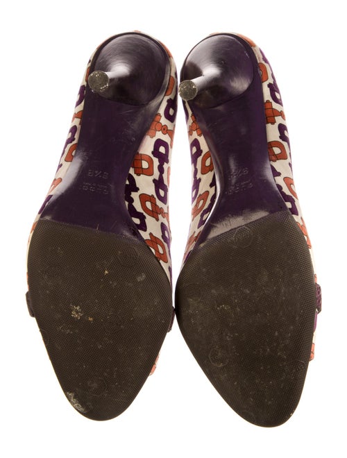 Gucci Horsebit Accent Satin Pumps