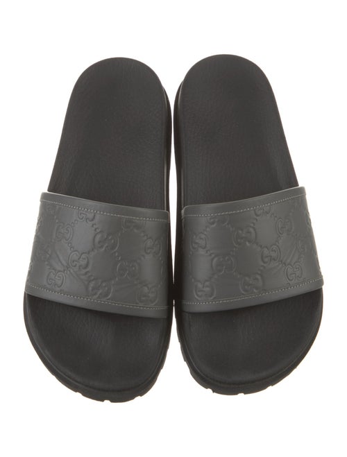 Gucci GG Signature Leather Slides