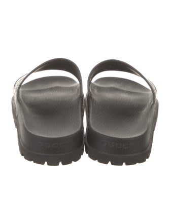 Gucci GG Signature Leather Slides