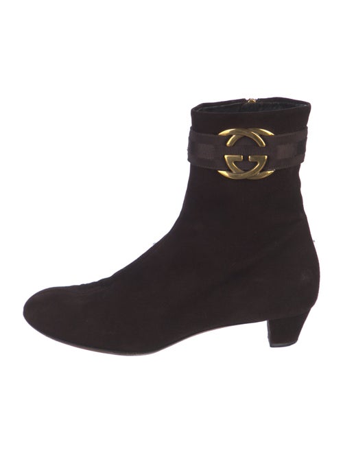 Gucci Interlocking G Logo Suede Boots