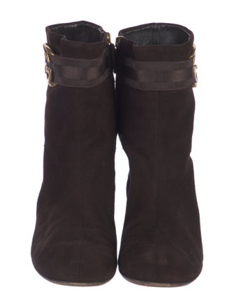 Gucci Interlocking G Logo Suede Boots