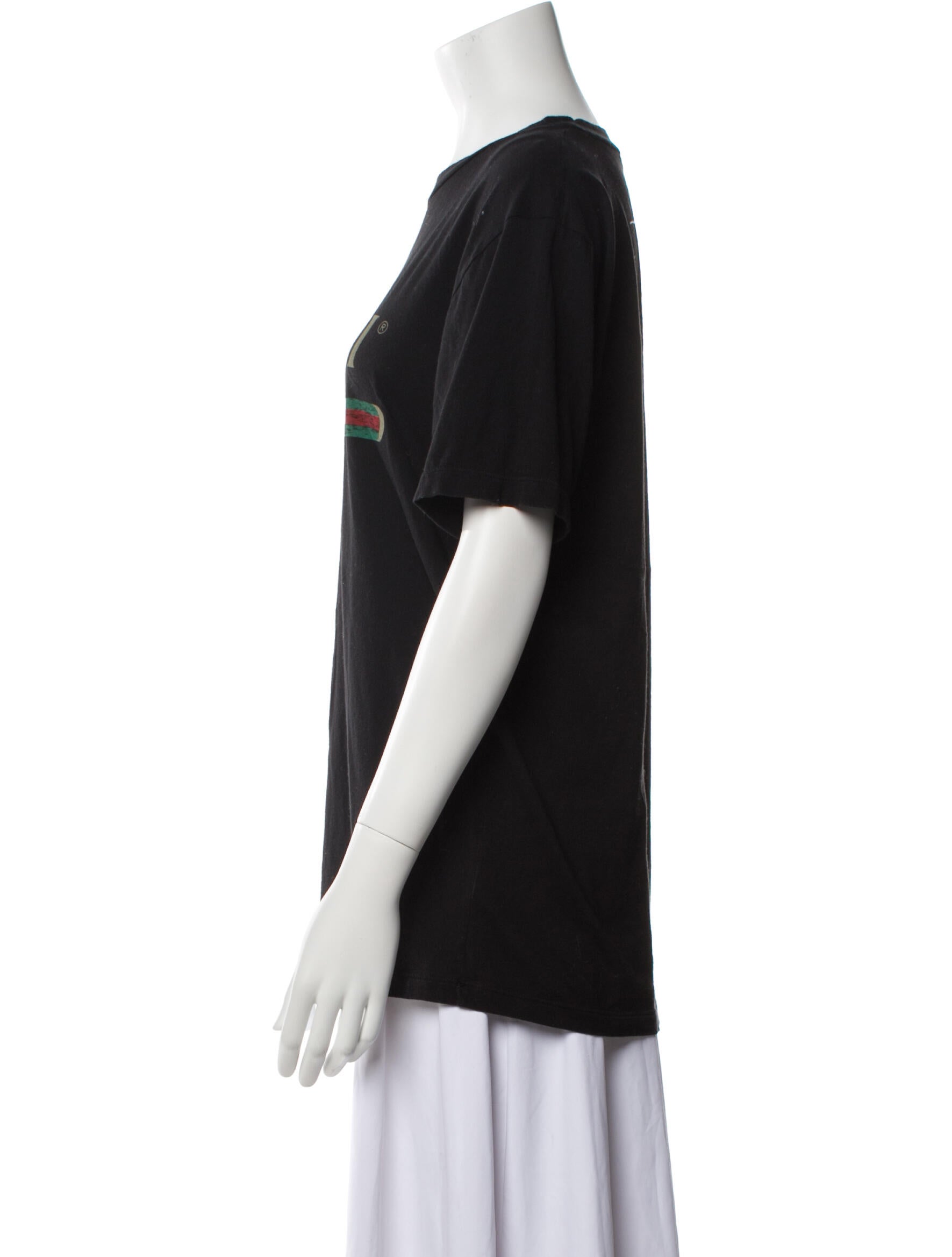 Gucci Graphic Print Short Sleeve Top