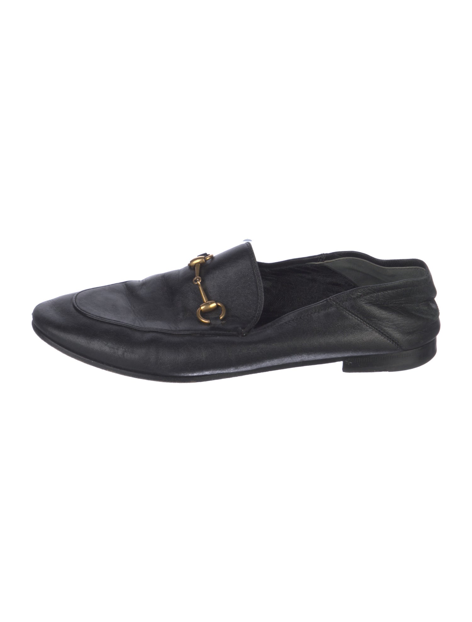 Gucci Horsebit Accent Leather Loafers