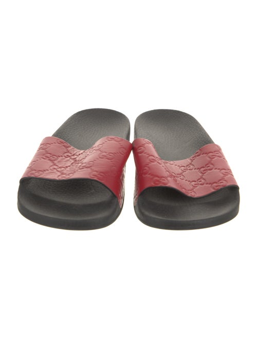 Gucci GG Signature Leather Slides