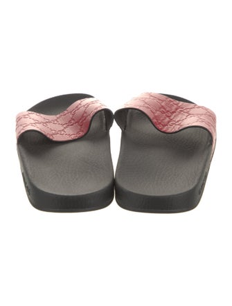 Gucci GG Signature Leather Slides