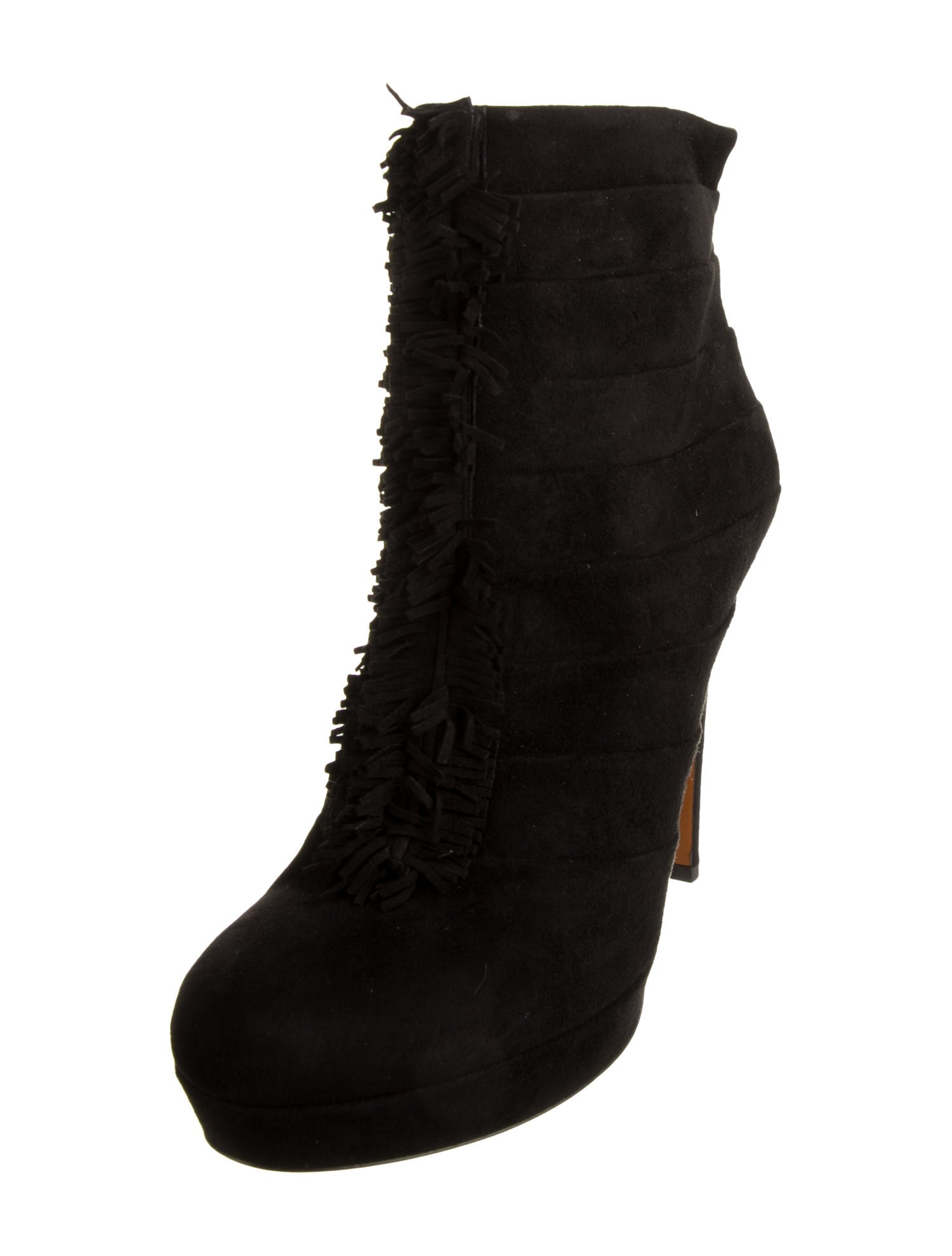 Gucci Suede Lace-Up Boots