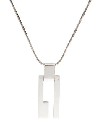 Gucci Open Bar Pendant Necklace