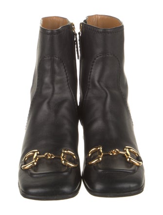 Gucci Horsebit Accent Leather Boots
