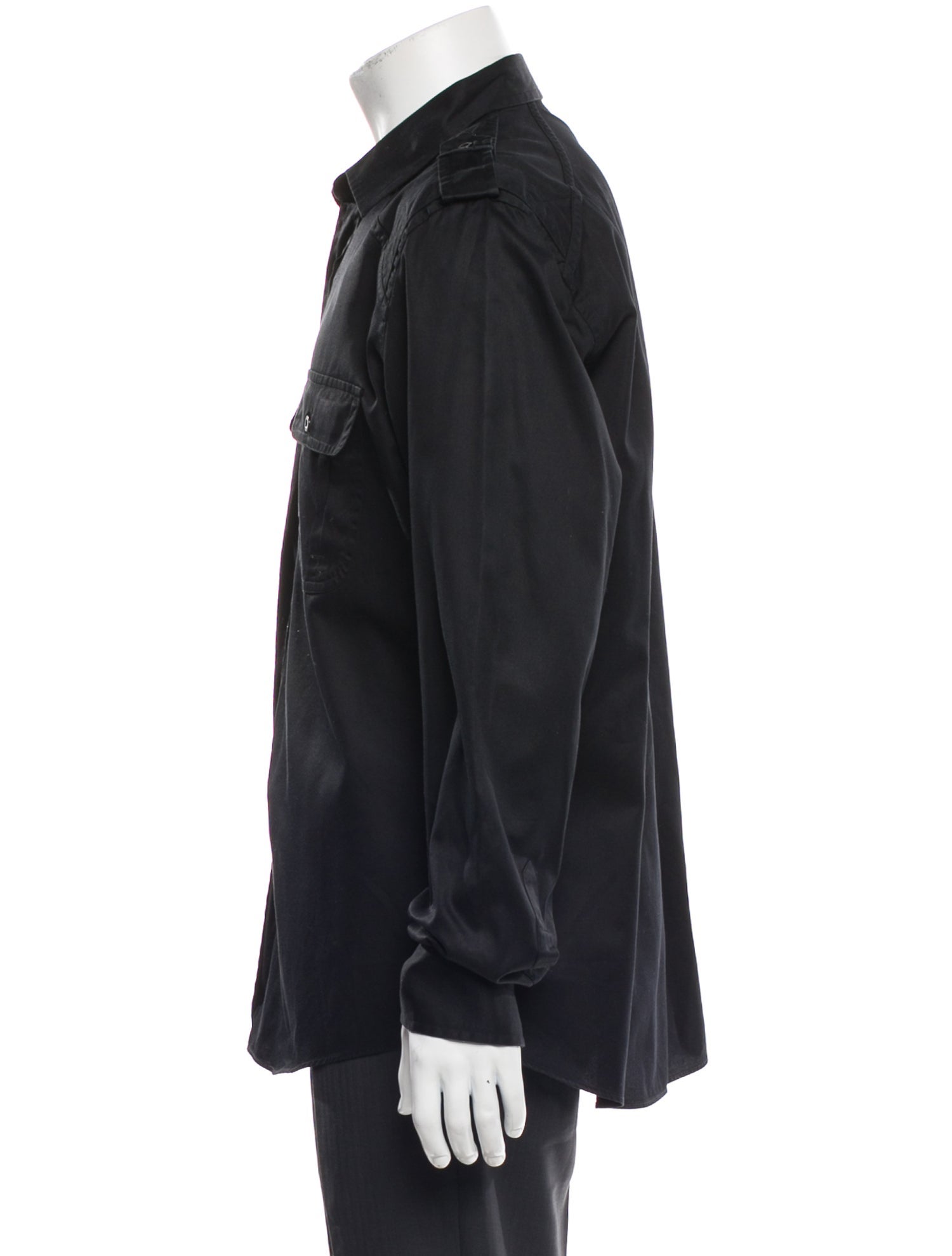 Gucci Web Accent Long Sleeve Western Shirt