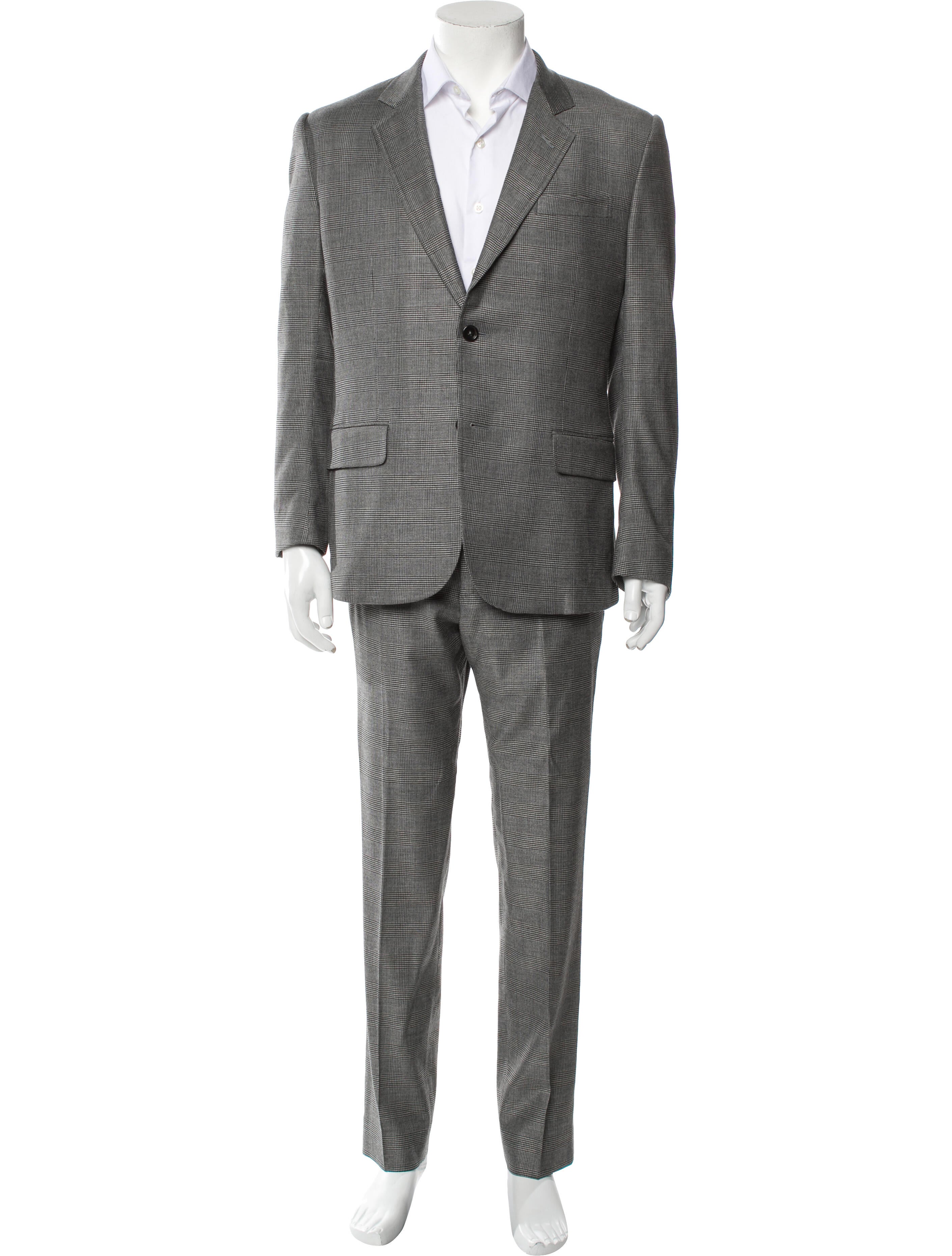 Gucci Plaid Print Two-Piece Suit