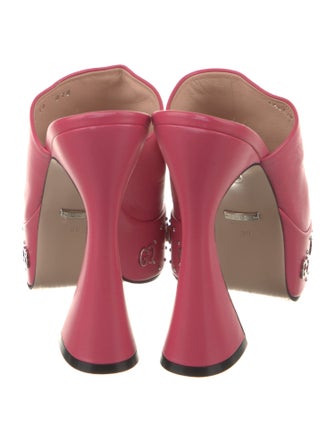 Gucci Leather Studded Accents Slides