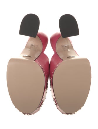 Gucci Leather Studded Accents Slides