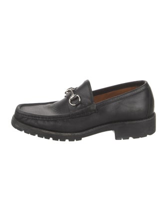 Gucci Horsebit Accent Leather Dress Loafers