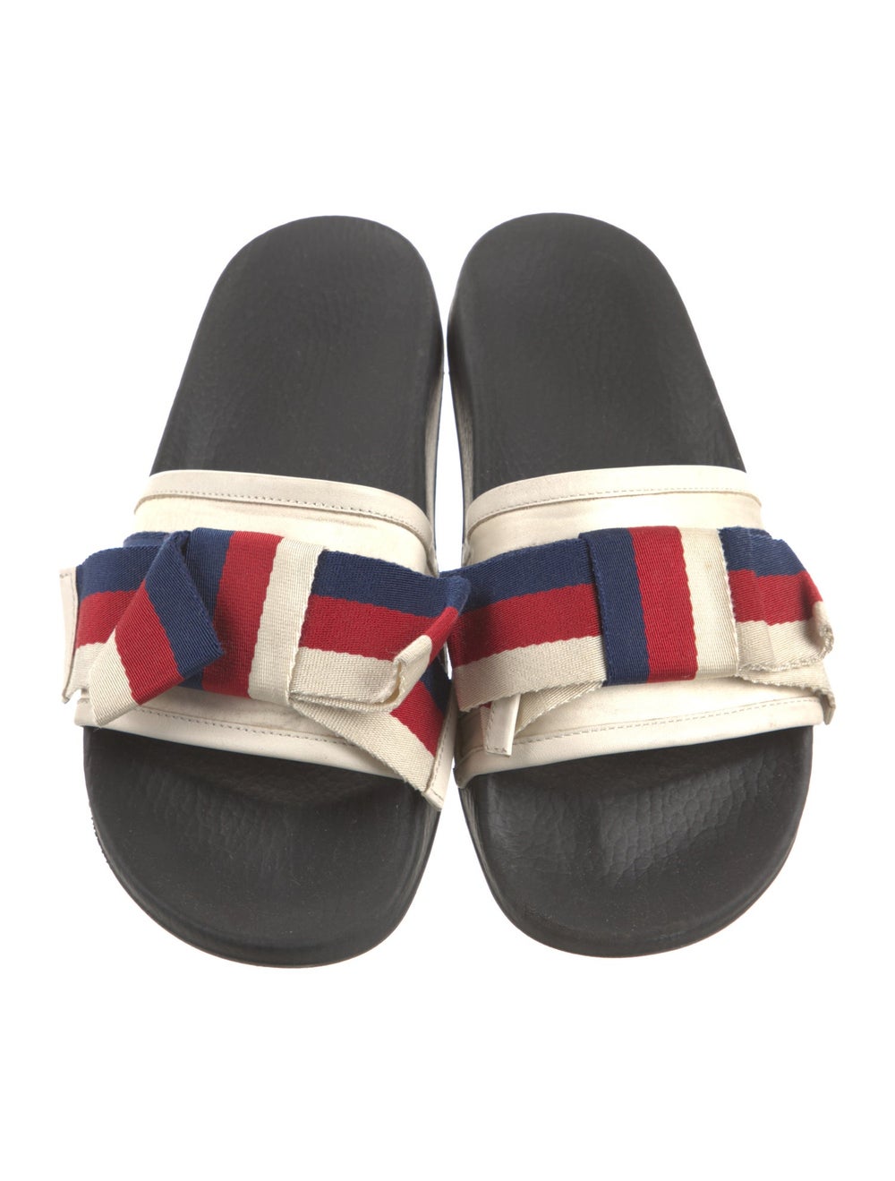 Gucci Canvas Slides Neutrals Colorblock Pattern G… - image 3