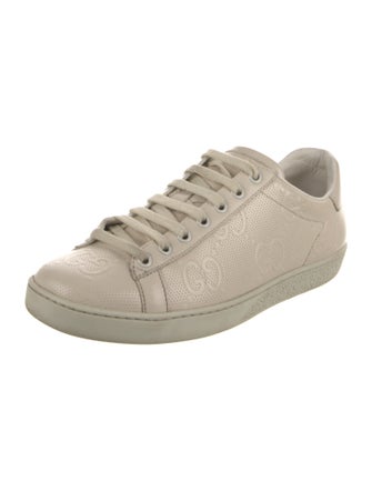 Gucci GG Embossed Leather Sneakers