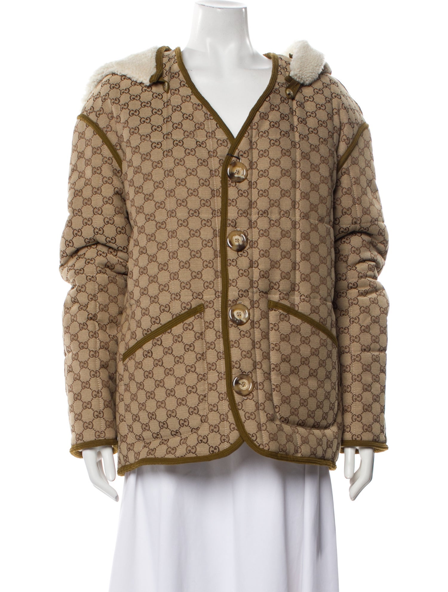 Gucci 2023 Printed Fur Coat w/ Tags