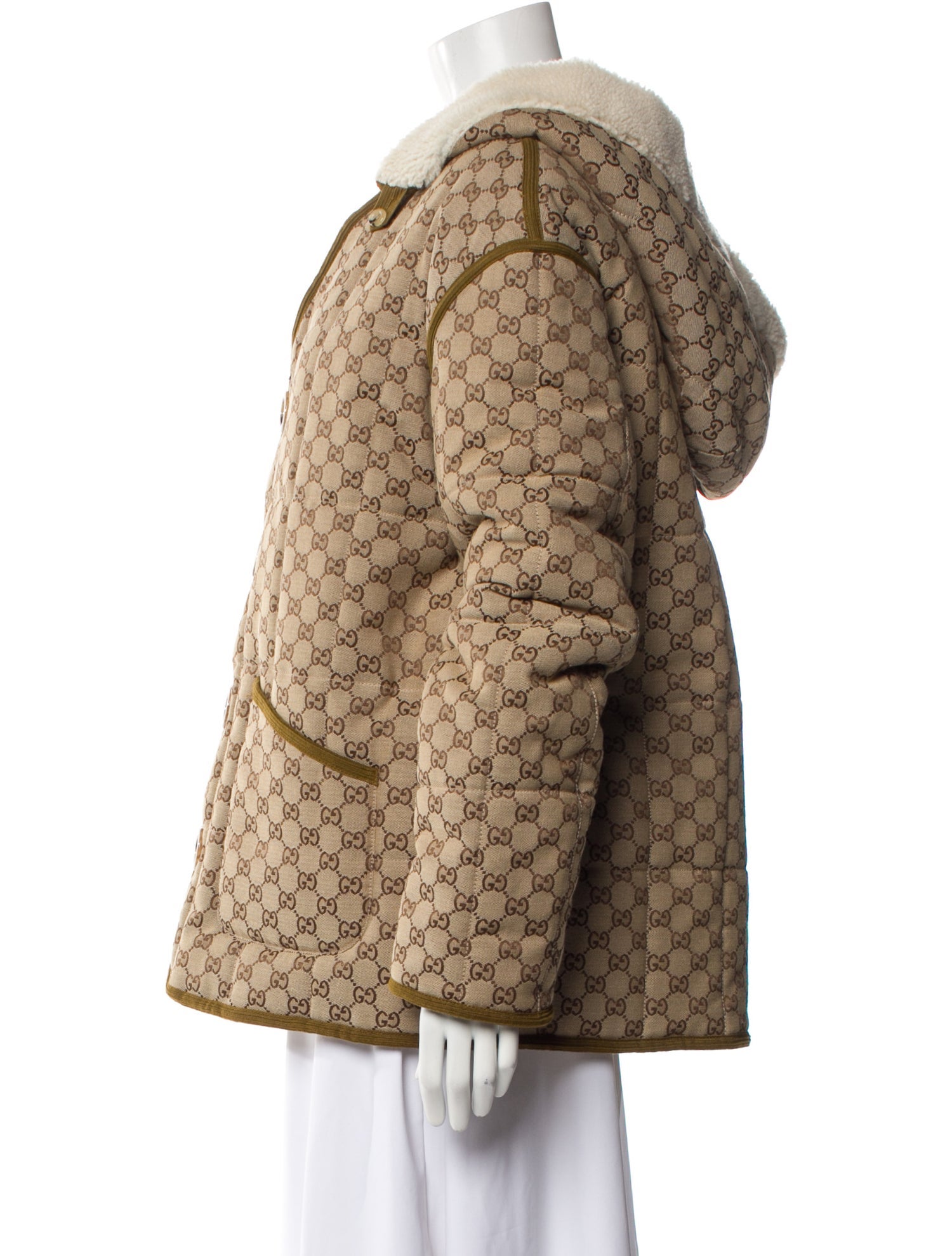 Gucci 2023 Printed Fur Coat w/ Tags