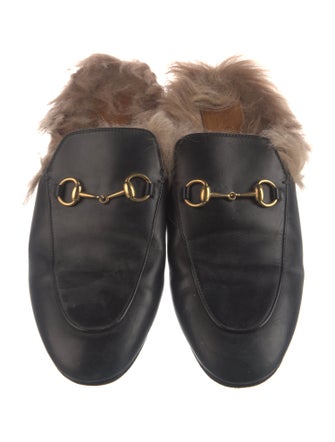 Gucci Horsebit Accent Leather Mules