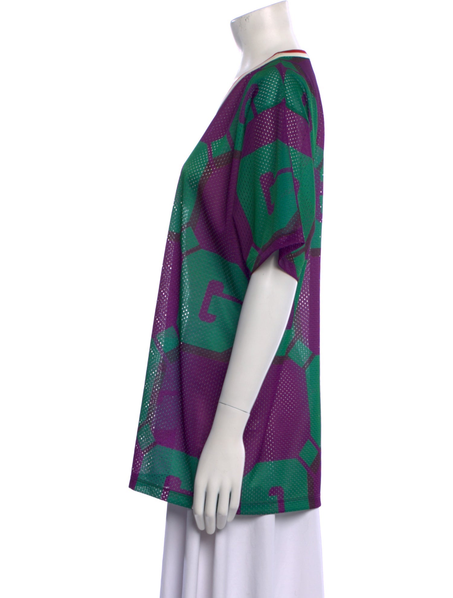 Gucci Sylvie Web Accent Crew Neck T-Shirt