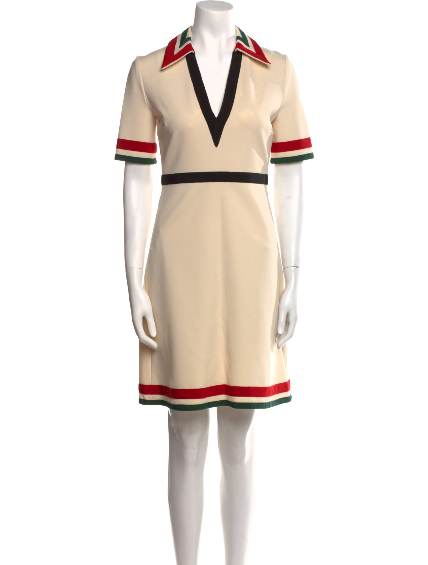 Gucci Colorblock Pattern Mini Dress