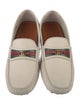 Gucci Web Accent Leather Loafers