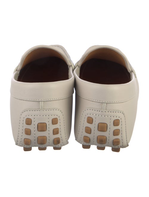 Gucci Web Accent Leather Loafers