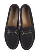 Gucci Horsebit Accent Suede Loafers