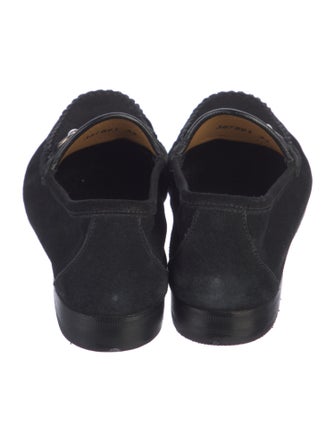 Gucci Horsebit Accent Suede Loafers