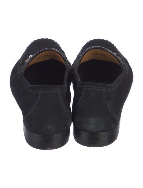Gucci Horsebit Accent Suede Loafers