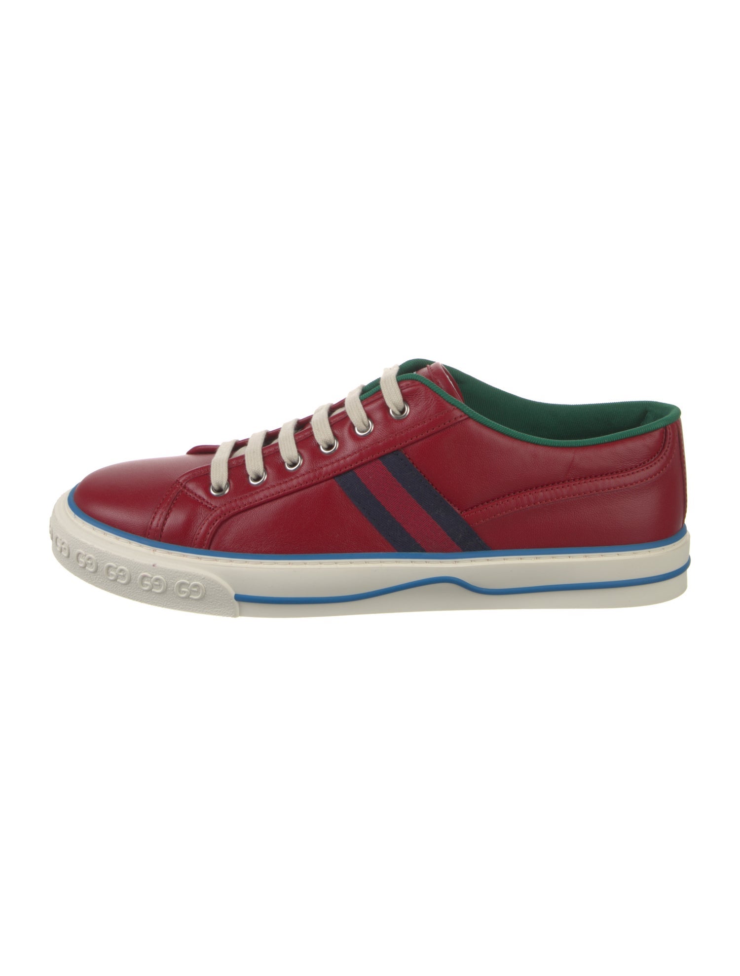 Gucci Leather Printed Sneakers