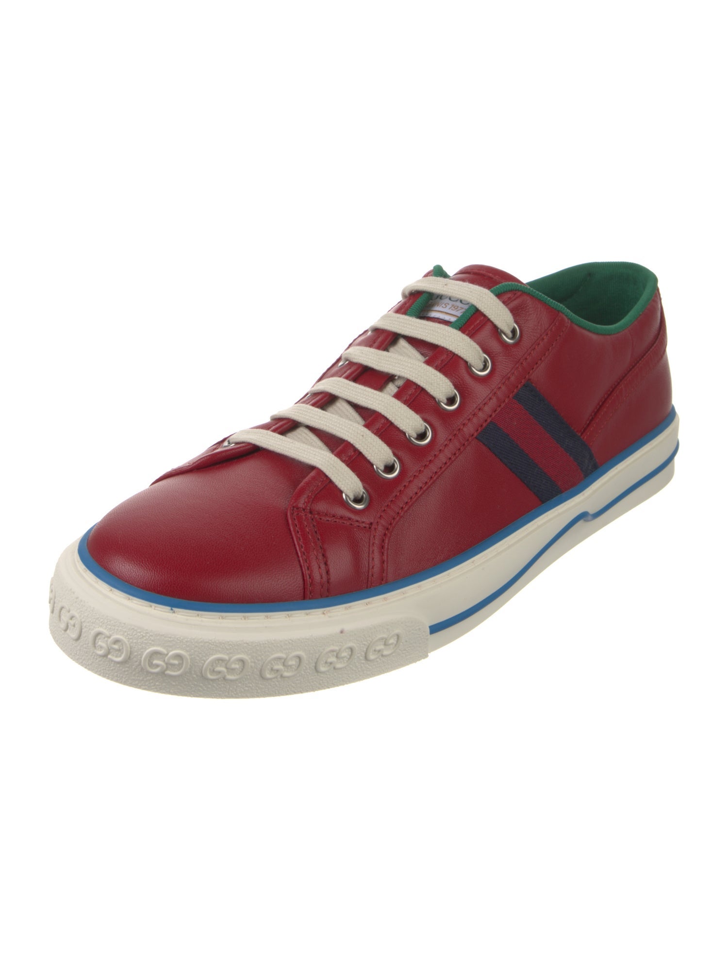 Gucci Leather Printed Sneakers