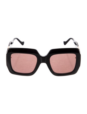 Gucci Sunglasses Interlocking G Logo Square