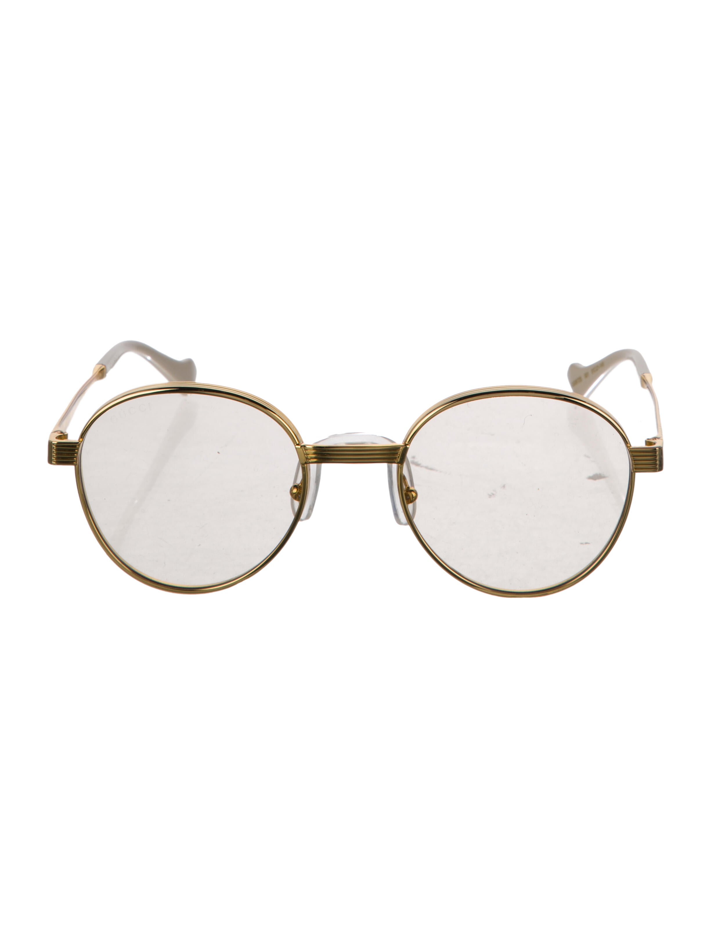 Gucci Sylvie Web Accent Round Eyeglasses