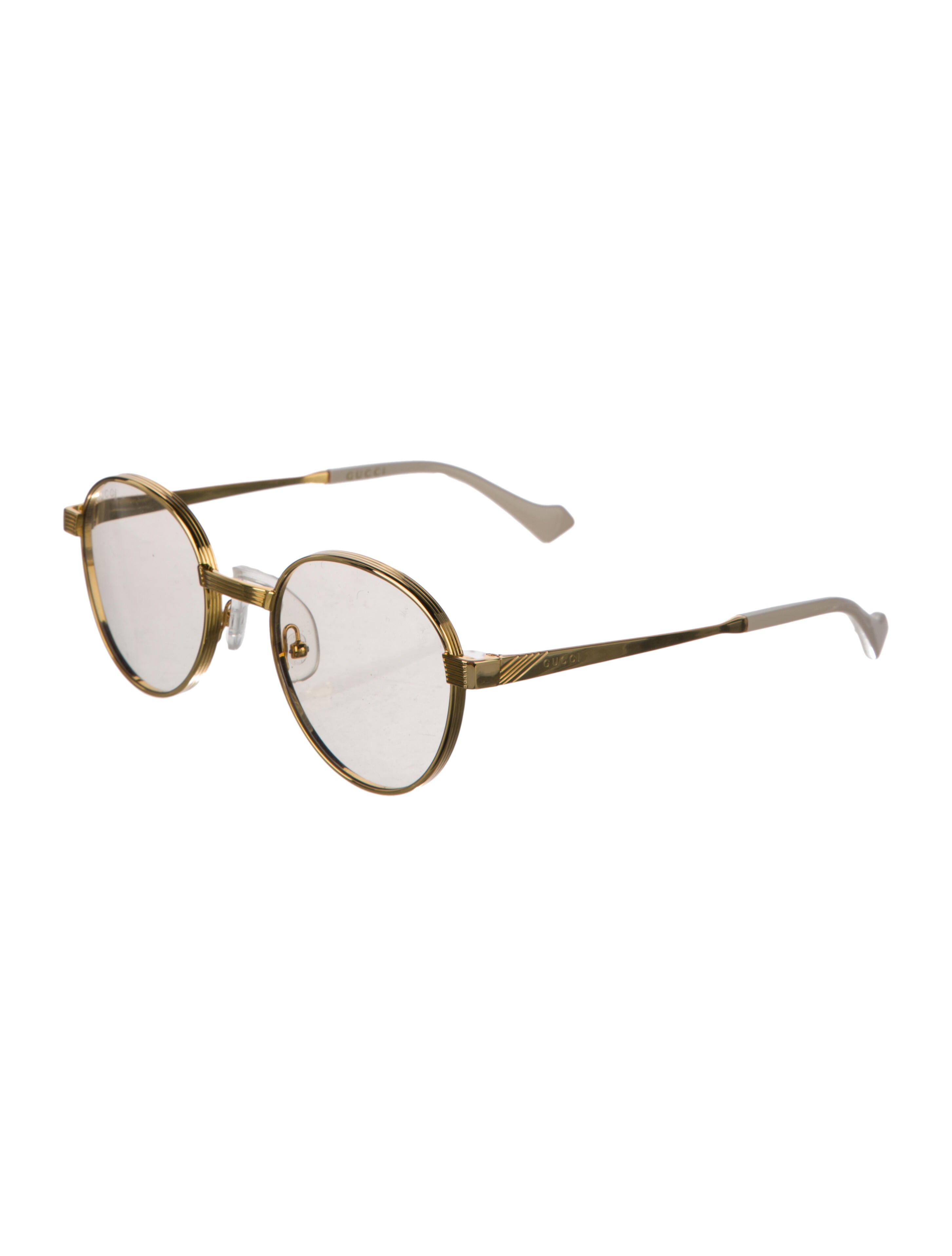 Gucci Sylvie Web Accent Round Eyeglasses