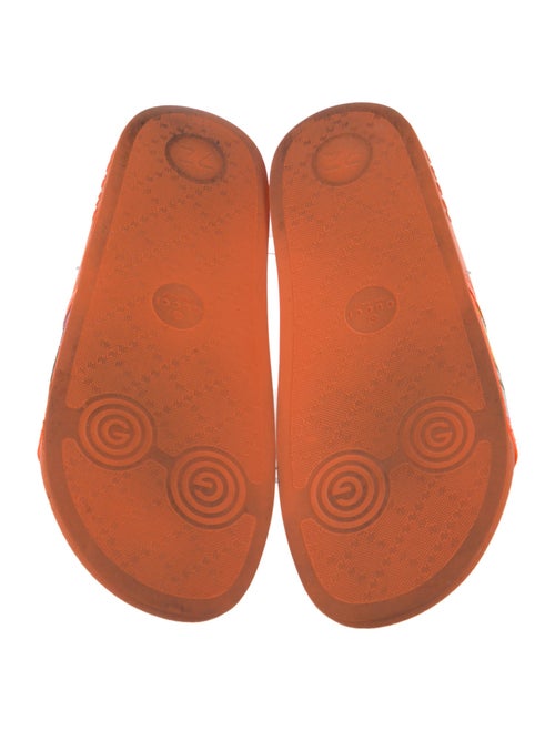 Gucci Flora Print Canvas Slides