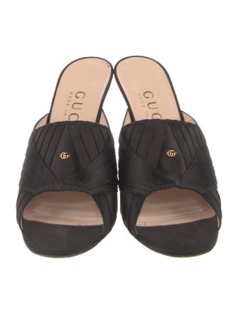 Gucci Interlocking G Logo Satin Slides
