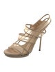 Gucci Mesh Mesh Accents Slingback Sandals