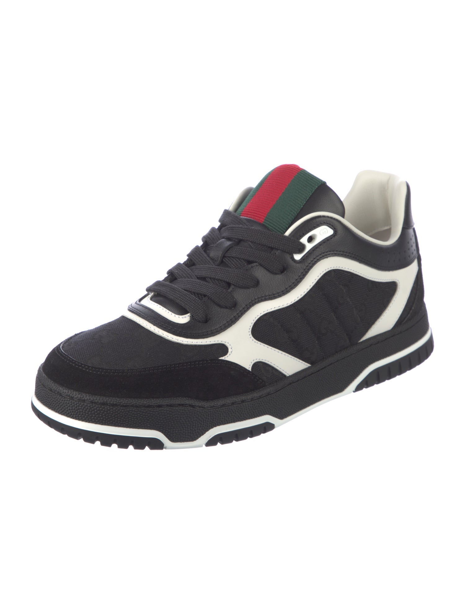 Gucci Leather Printed Athletic Sneakers