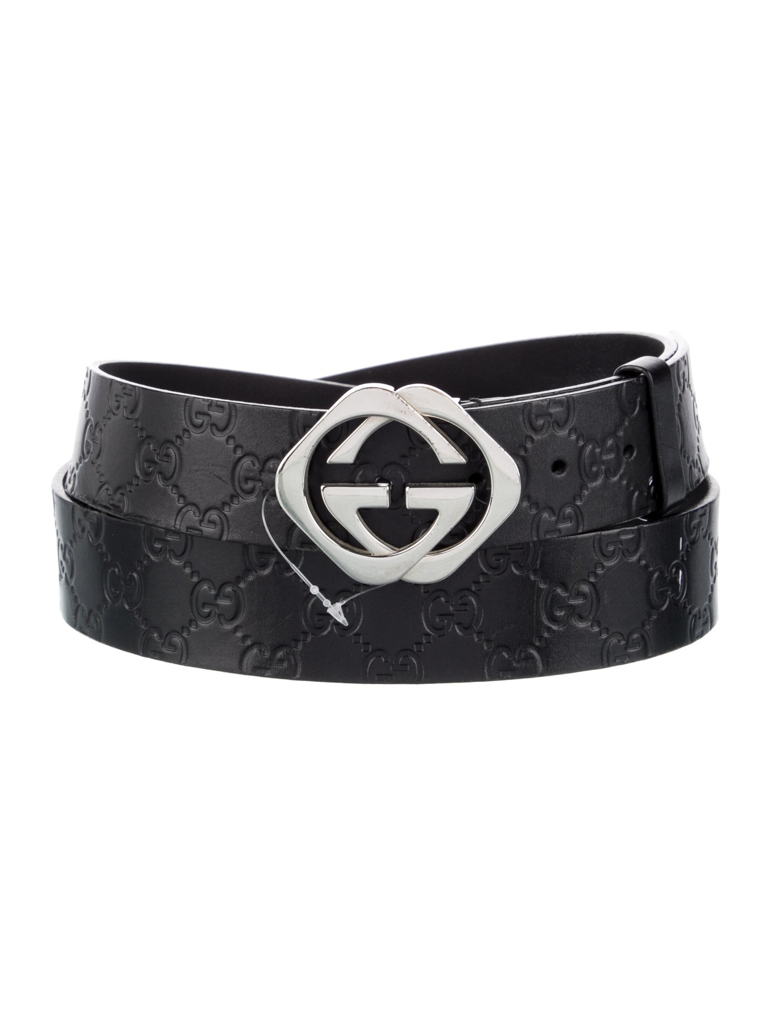 Gucci Interlocking G Logo Leather Waist Belt