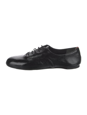 Gucci Web Accent Patent Leather Oxfords
