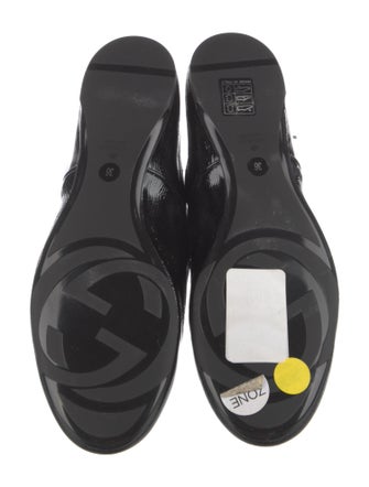 Gucci Web Accent Patent Leather Oxfords