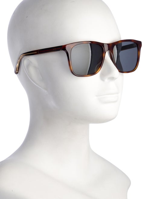 Gucci Interlocking G Logo Square Sunglasses