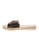 Gucci Double G Logo Leather Espadrilles